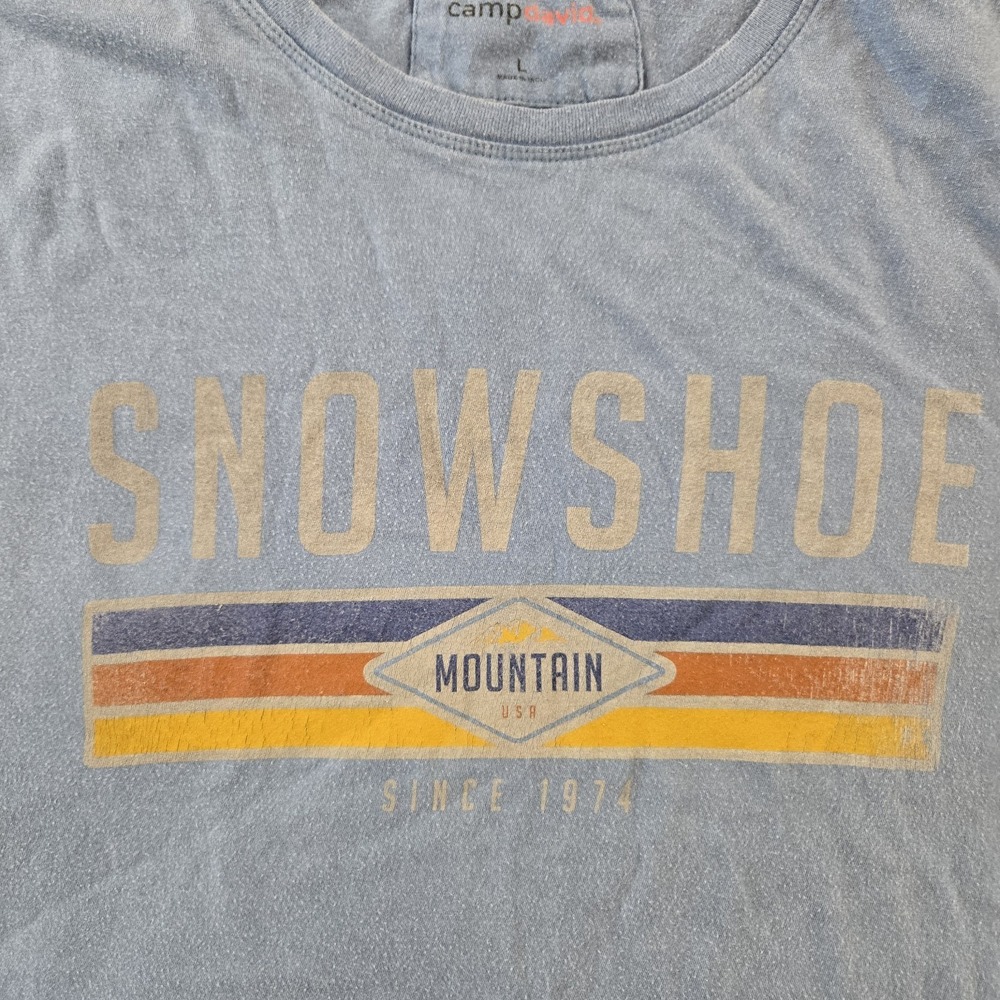 Snowshoe Mountain Ski Resort Men's Tshirt West Virginia Size Large